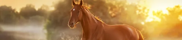 Pferd läuft auf der Weide Pferd läuft auf der Weide
